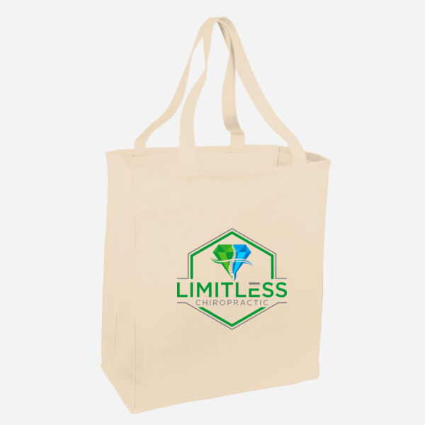 Ideal Twill Over the Shoulder Grocery Tote Thumbnail